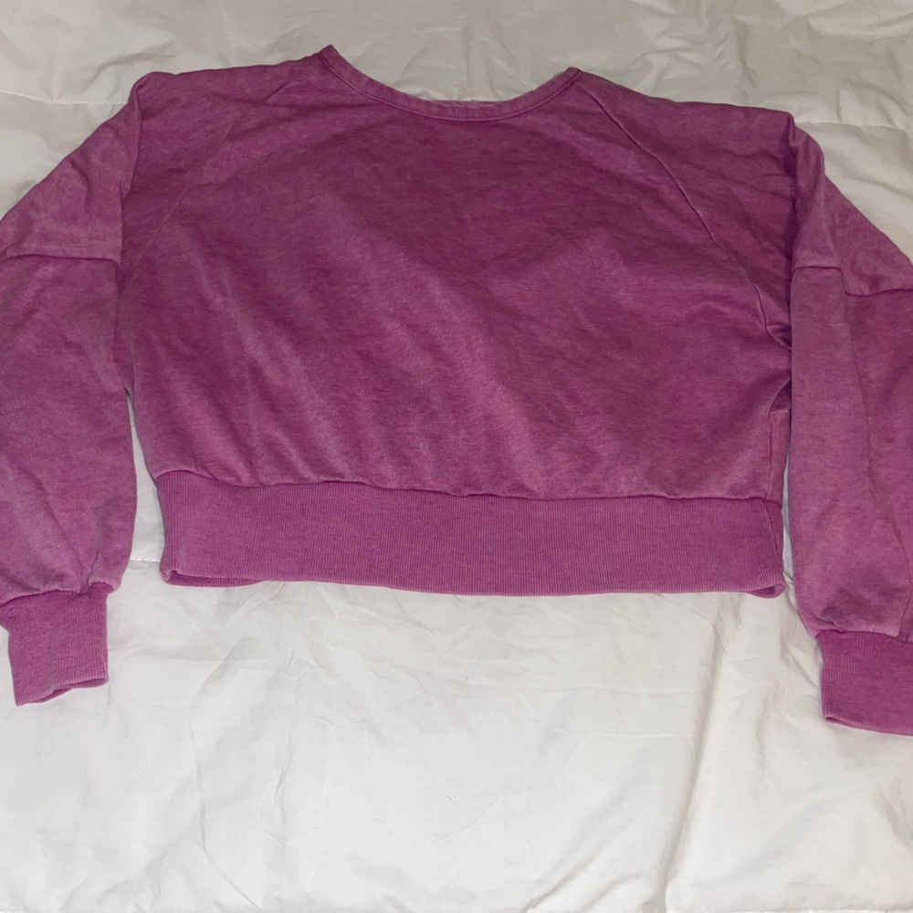 Cropped workout sweatshirt - Picture 3 of 3